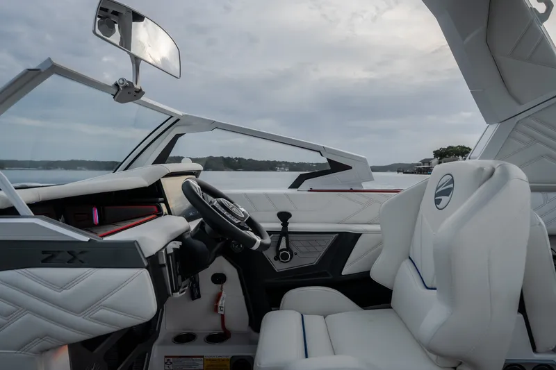 Slide: The Image of Interior of 2027 Tige Ultré 25ZX boat with modern design and luxurious seating. - 20