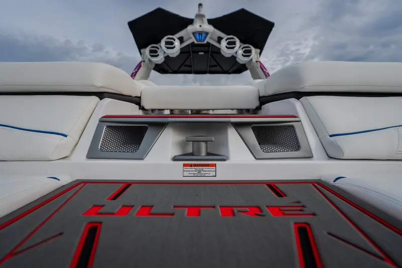Slide: The Image of 2027 Tige Ultré 25ZX boat interior with sleek design and modern features. - 41