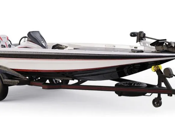 The Image of 2027 Skeeter FXE21 Limited boat on trailer, showcasing sleek design and advanced features. - 1