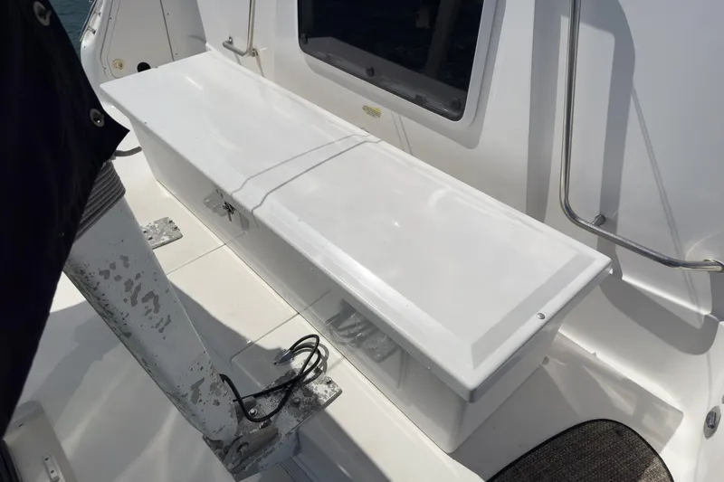 Slide: The Image of Large swim grid with ladder and hoist for tender. TENDER NOT INCLUDED IN SALE. - 57