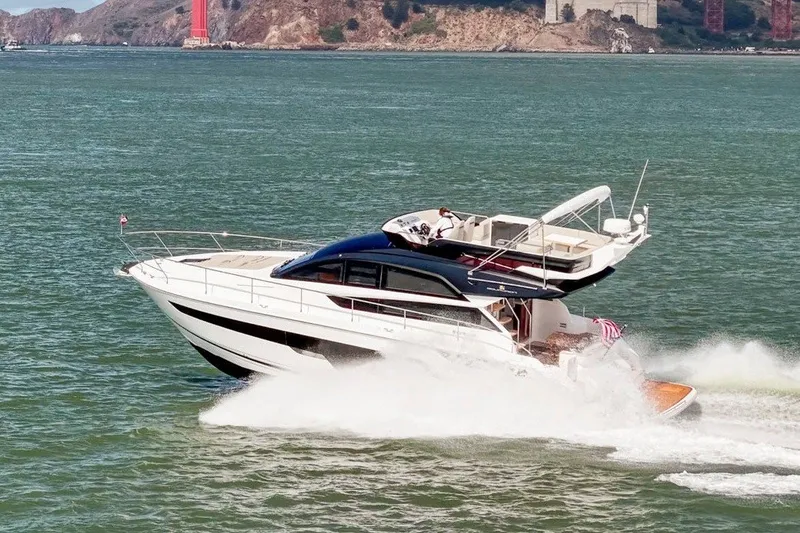The Image of Fairline Squadron 50 yacht cruising near Golden Gate Bridge, 2025 model. - 0