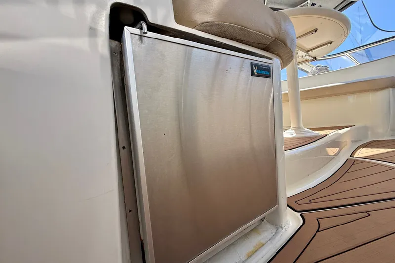 Slide: The Image of Stainless steel appliance on 2006 Azimut Atlantis 47 yacht with teak flooring. - 13
