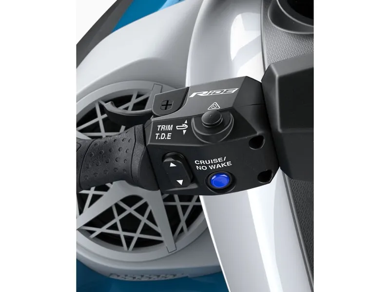 Slide: The Image of Close-up of a Yamaha FX Cruiser HO jet ski control with various buttons. - 3