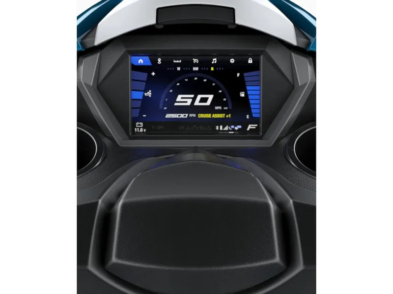 Slide: The Image of The image shows the dashboard of a Yamaha FX Cruiser HO with a digital display. - 4