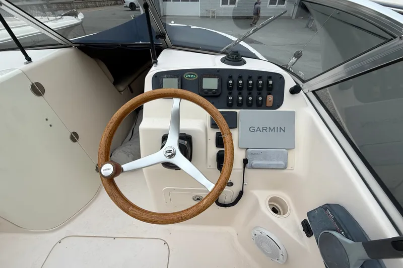 Slide: The Image of 2007 Grady-White Tournament 205 boat dashboard with Garmin navigation system. - 12