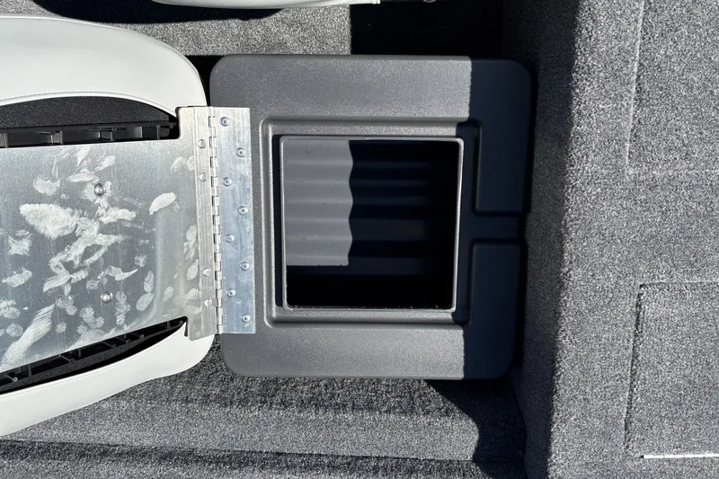 Slide: The Image of Open storage compartment on 2027 Tracker Pro Team 175 Crappie Edition boat. - 34