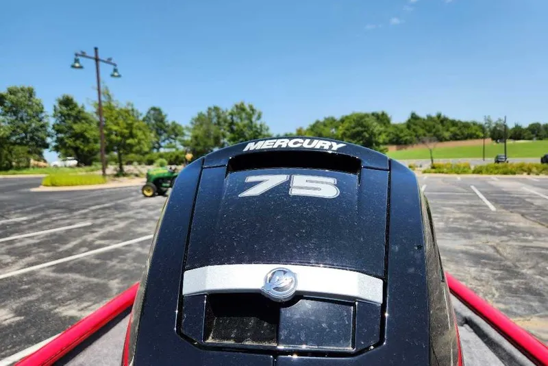 Slide: The Image of Mercury 75 outboard motor on 2027 Tracker Pro Team 175 Crappie Edition boat. - 15