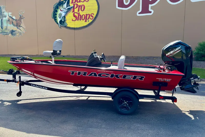 The Image of 2027 Tracker Pro Team 175 Crappie Edition boat with Mercury engine at Bass Pro Shops. - 0