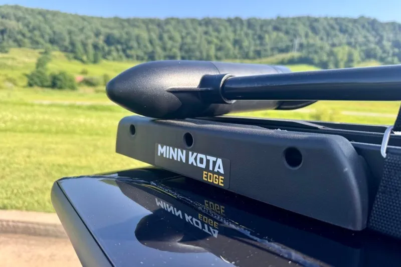 Slide: The Image of Minn Kota Edge trolling motor on 2027 Tracker Pro Team 175 Crappie Edition boat. - 13