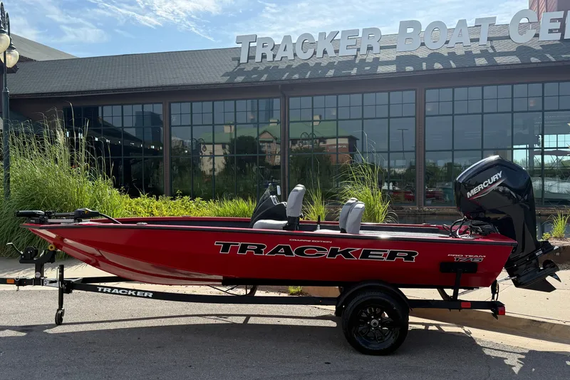 The Image of 2027 Tracker Pro Team 175 Crappie Edition boat displayed at Tracker Boat Center. - 0