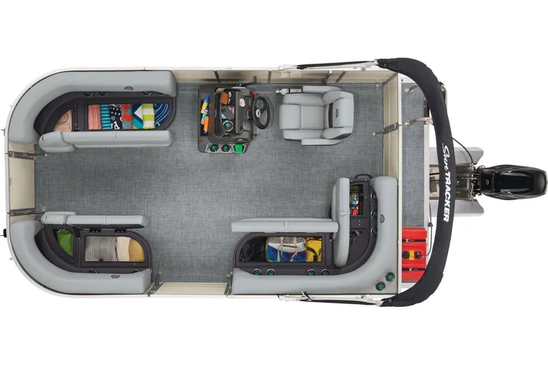 Slide: The Image of Sun Tracker Party Barge 16 DLX 2027 - 18