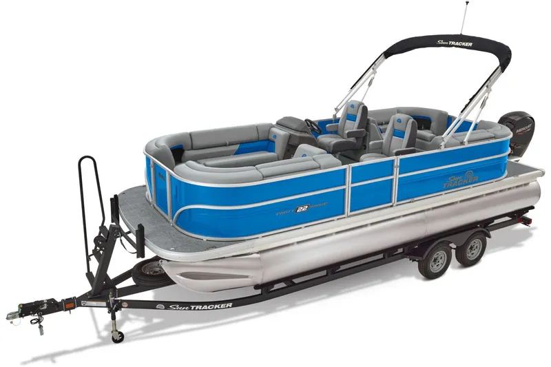 Slide: The Image of Sun Tracker Party Barge 22 DLX 2026 - 25