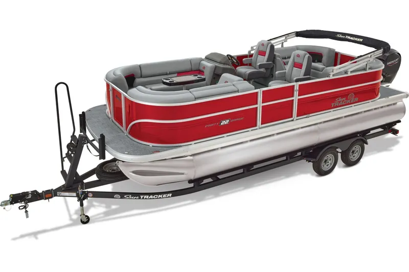 Slide: The Image of Sun Tracker Party Barge 22 DLX 2026 - 23