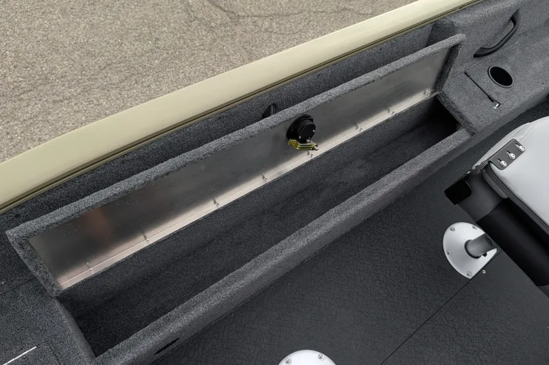 Slide: The Image of 2027 Tracker Pro Guide V-16 SC boat interior storage compartment detail. - 50