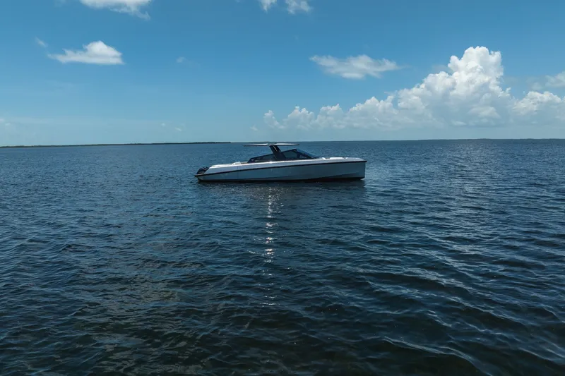 Slide: The Image of 2022 Wally wallytender43X yacht on calm ocean under blue sky. - 48