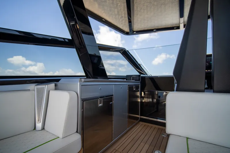Slide: The Image of Luxurious interior of 2022 Wally wallytender43X yacht with sleek design and modern amenities. - 10