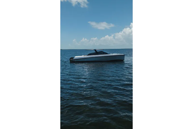 Slide: The Image of 2022 Wally wallytender43X yacht on calm ocean under blue sky. - 47