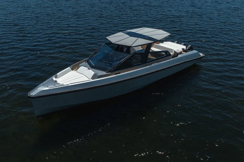 Slide: The Image of 2022 Wally wallytender43X luxury yacht on calm blue water. - 53