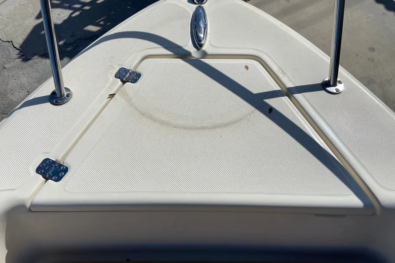 Slide: The Image of Bow deck of 2021 Scout 175 Sport Dorado boat with stainless steel fittings. - 17