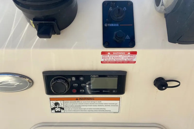 Slide: The Image of Control panel of a 2021 Scout 175 Sport Dorado boat with Yamaha ignition. - 9