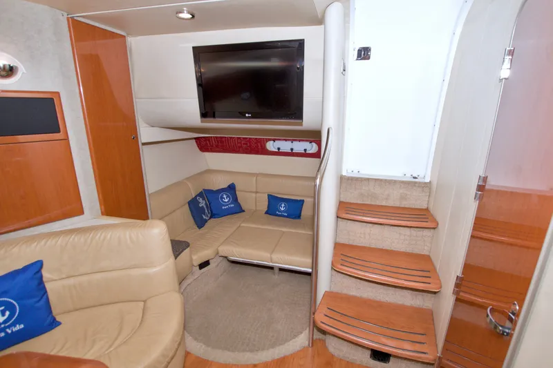 Slide: The Image of Interior of 2008 Formula 40 Performance Cruiser with cozy seating and modern amenities. - 40