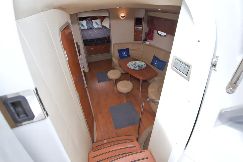 Slide: The Image of Interior of 2008 Formula 40 Performance Cruiser with cozy seating and elegant wood finish. - 31