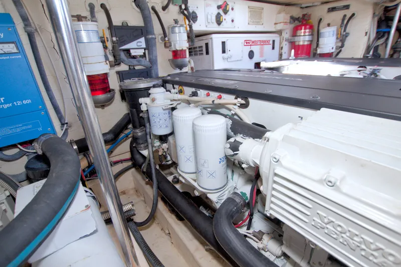 Slide: The Image of Engine room of a 2008 Formula 40 Performance Cruiser with Volvo Penta components. - 58