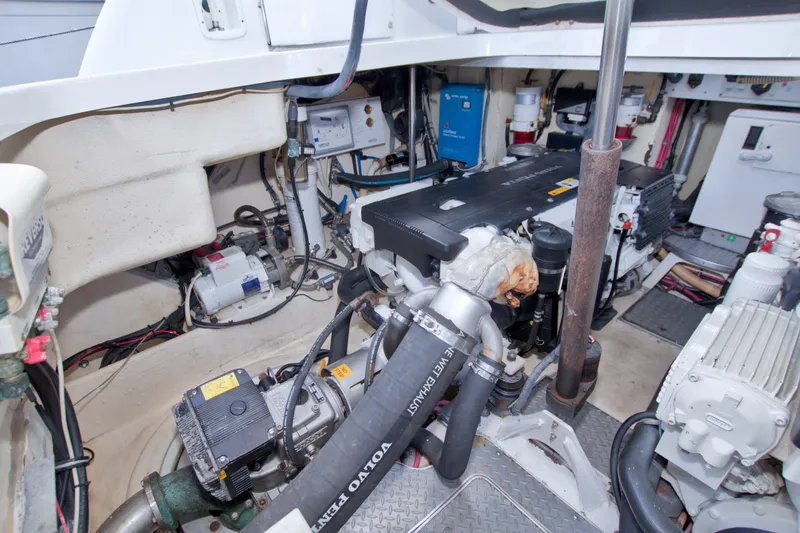 Slide: The Image of Engine room of a 2008 Formula 40 Performance Cruiser with Volvo Penta components. - 56