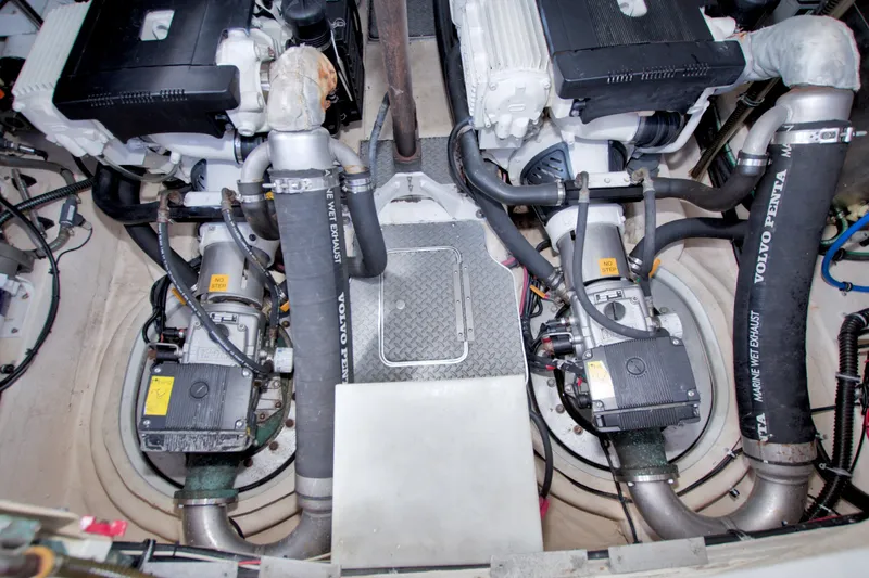 Slide: The Image of Engine room of a 2008 Formula 40 Performance Cruiser with Volvo Penta components. - 54