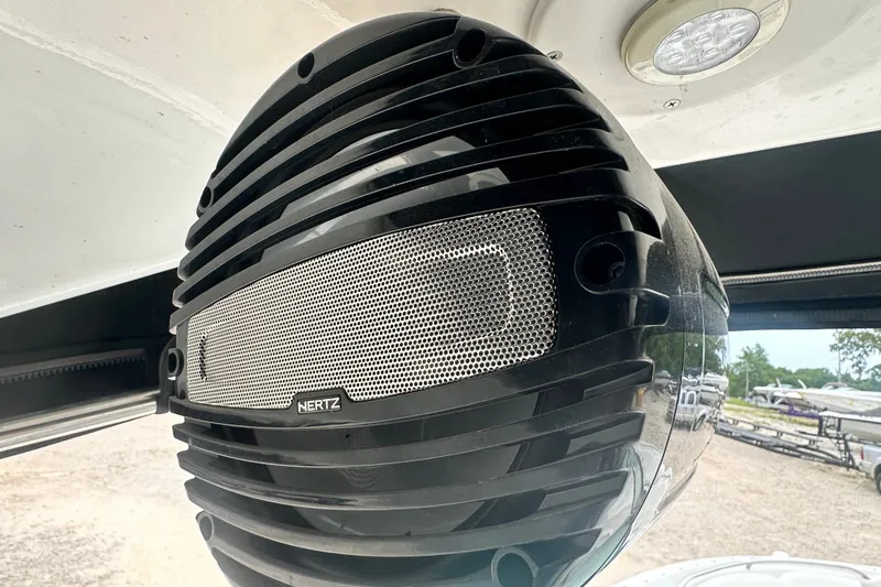 Slide: The Image of Close-up of a speaker on a 2007 Chaparral 276 SSX boat. - 15