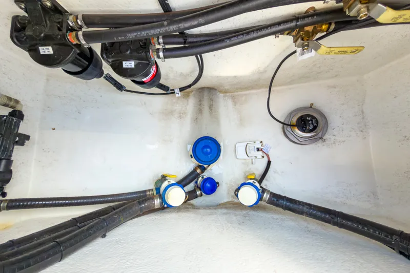 Slide: The Image of 2024 Cape Horn 34XS boat interior wiring and plumbing system. - 23