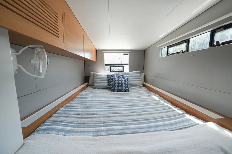 Slide: The Image of Cozy bedroom interior in 2022 Balance 482, featuring striped bedding and modern design. - 57