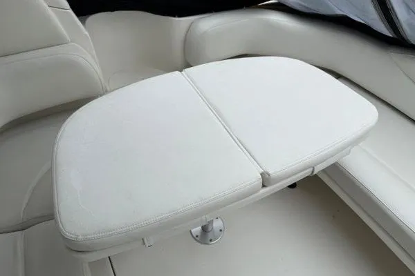 Slide: The Image of White seating area on a 2003 Sea Ray 380 Sundancer boat. - 12
