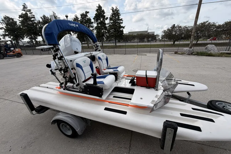 Slide: The Image of 2024 Craig Cat E2 Elite on trailer, featuring dual seats and sleek design. - 5