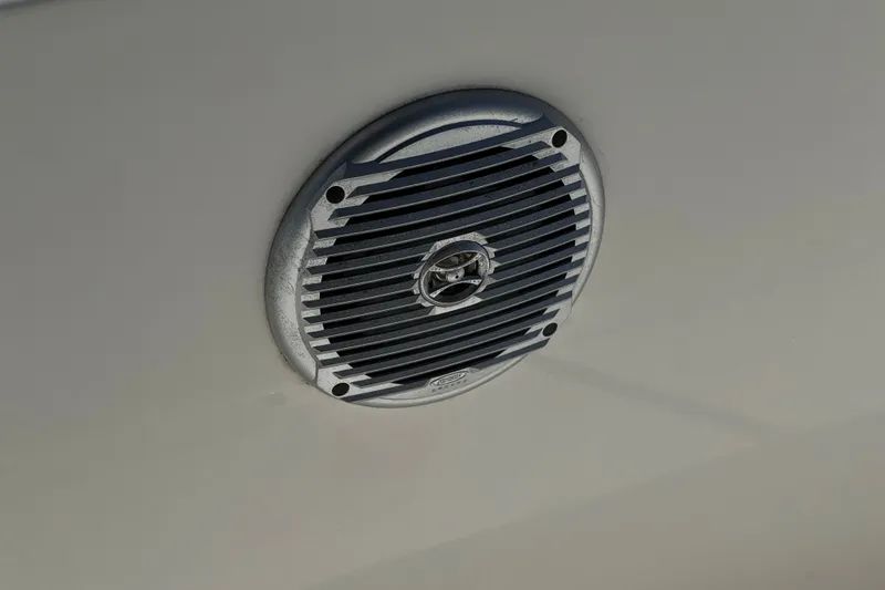 Slide: The Image of Speaker grille on 2022 Trophy T18 Bay boat exterior. - 14