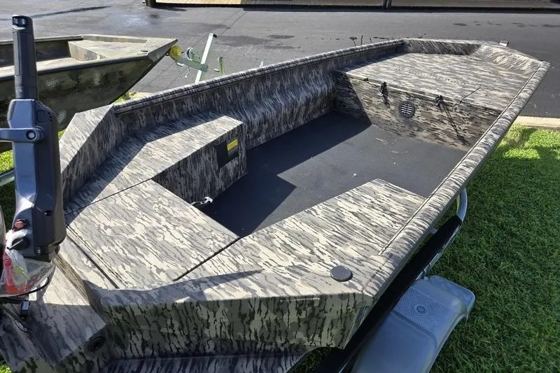Slide: The Image of 2026 Havoc 1553 VJST boat with camouflage design on grass. - 9