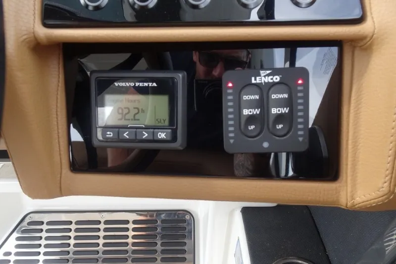 Slide: The Image of Control panel of a 2022 Cobalt A29 boat with Volvo Penta display. - 22