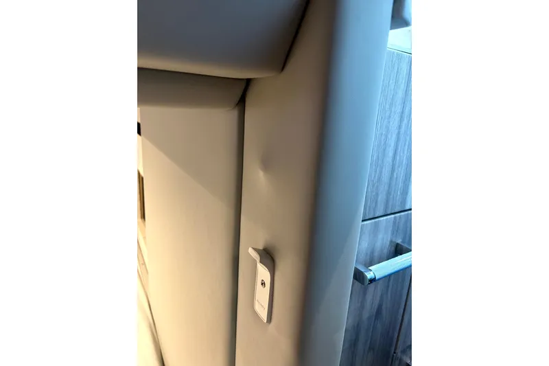 Slide: The Image of Interior detail of 2025 Formula 500 Super Sport Crossover, featuring sleek design elements. - 27