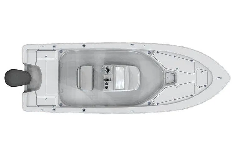 Slide: The Image of Manufacturer Provided Image: Top view of a 2017 Sportsman Masters 247 Bay Boat layout. - 10