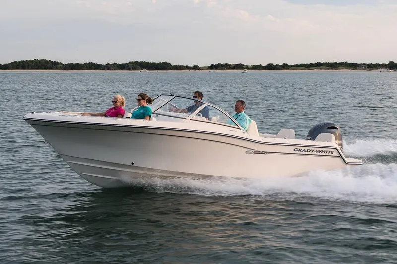 The Image of Manufacturer Provided Image: 2022 Grady-White Freedom 215 boat cruising on water with passengers. - 13