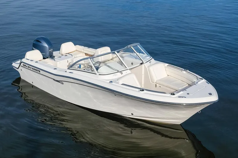 Slide: The Image of Manufacturer Provided Image: 2022 Grady-White Freedom 215 boat on calm water. - 20