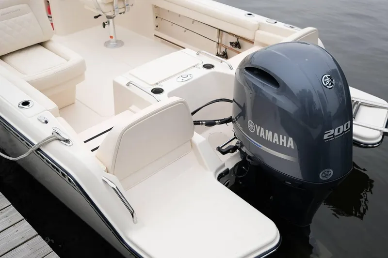 Slide: The Image of Manufacturer Provided Image: 2022 Grady-White Freedom 215 boat with Yamaha 200 outboard motor. - 28