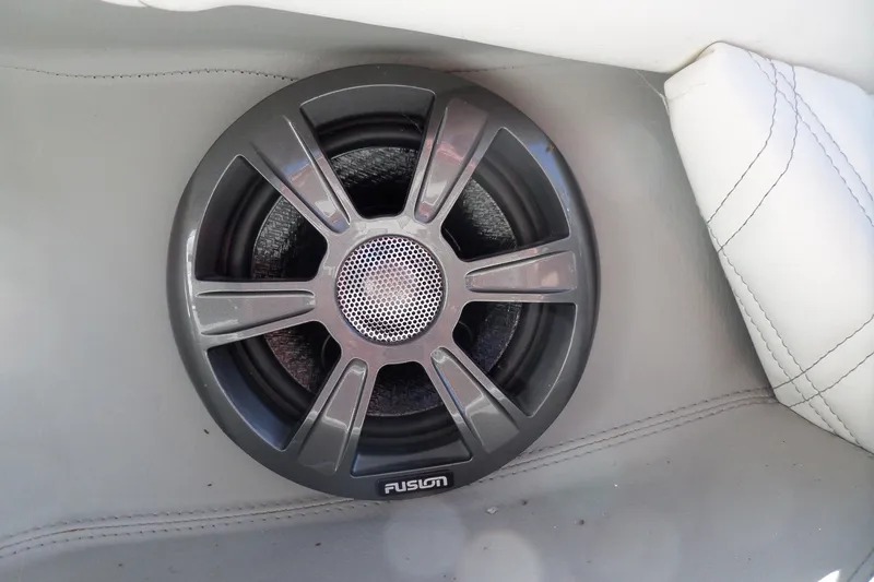 Slide: The Image of Fusion speaker in 2020 Regal LS6 boat interior. - 38