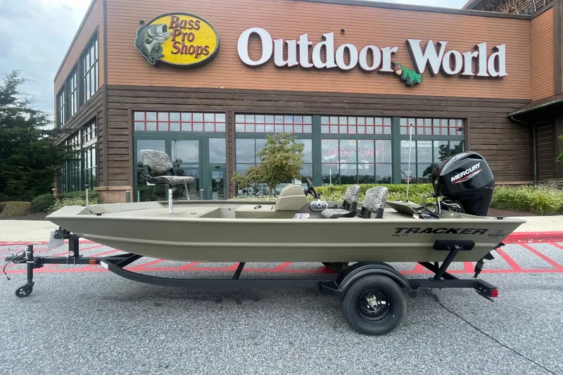 The Image of 2027 Tracker Grizzly 1754 SC boat outside Bass Pro Shops Outdoor World. - 0