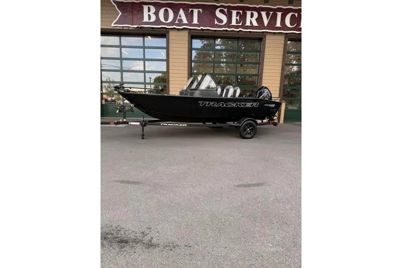 The Image of 2027 Tracker Pro Guide V-16 WT boat outside service center. - 0