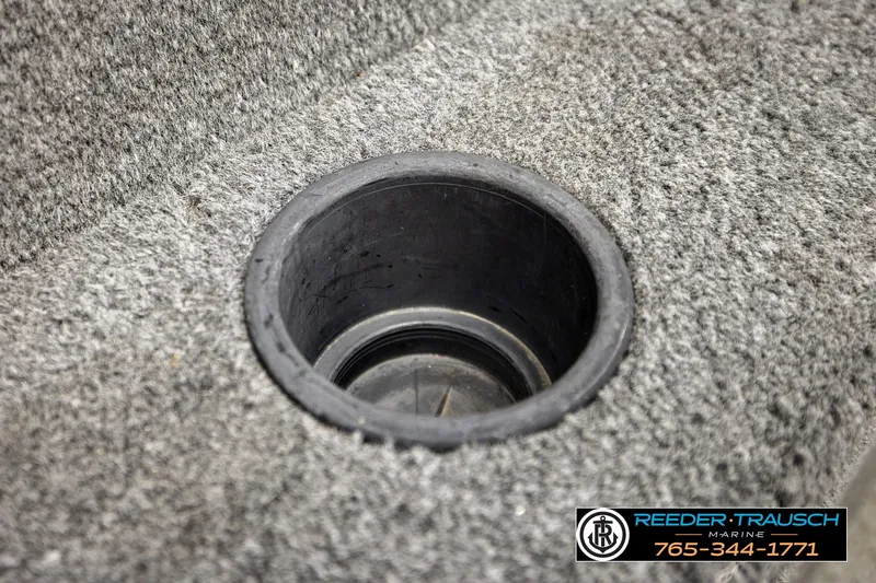 Slide: The Image of Close-up of a cup holder in a 2017 Lund 1650 Rebel XS SS boat. - 36