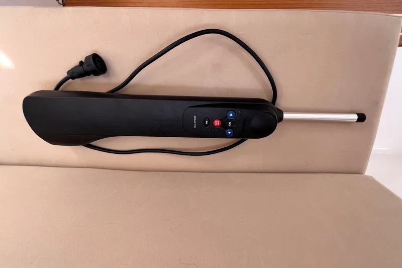 Slide: The Image of Autopilot control system on a 2023 J Boats J/9 sailboat, featuring a sleek design. - 37