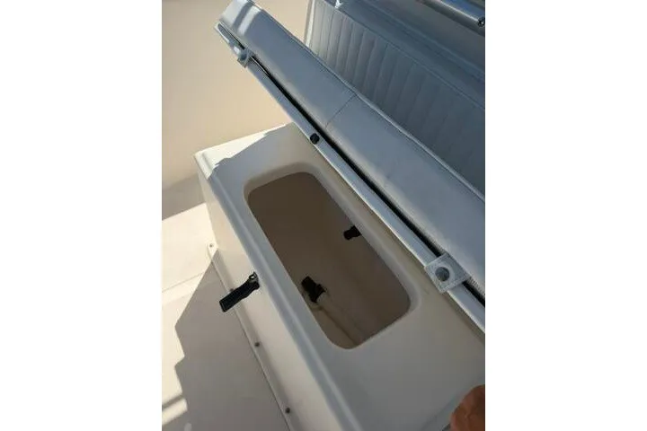 Slide: The Image of Open storage compartment on a 2007 KenCraft 210 Sea King boat. - 20