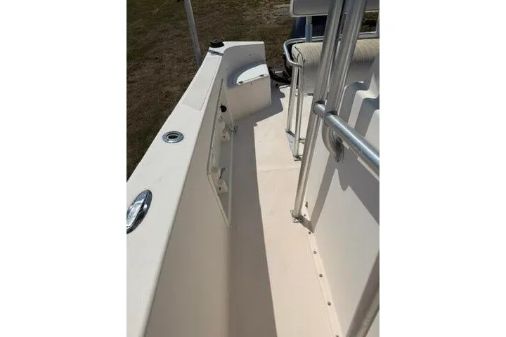 Slide: The Image of 2007 KenCraft 210 Sea King boat interior with seating and railing. - 15