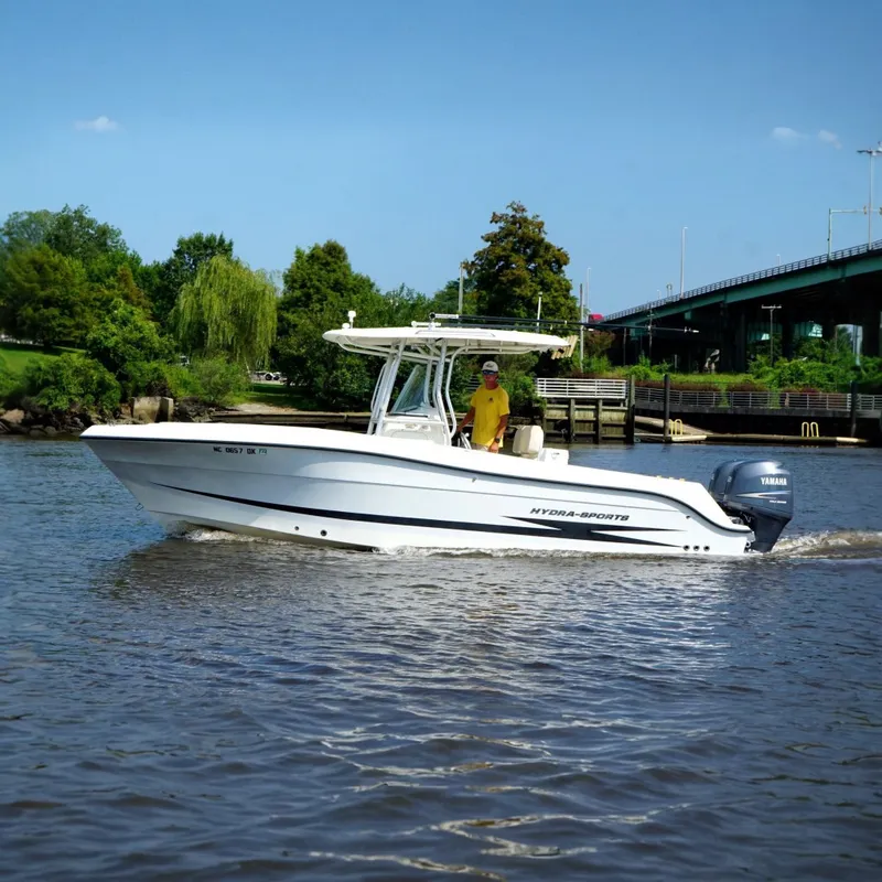 The Image of 2007 Hydra-Sports Vector 2500 CC on the water with a bridge in the background. - 0